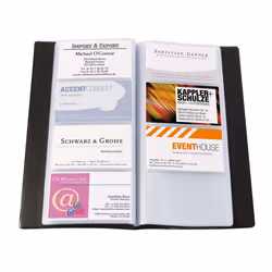 Sigel VZ172 business card holder Plastic Black