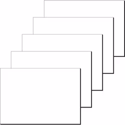 sigel HO300 Paper Desk Pad / Drawing Pad, A2 (59.5 x 41 cm), 80gsm, white, 30 sheets, 5 pcs.