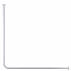 Kleine Wolke Universal Shower Curtain Rod 3 Sizes Bathroom Rod Chrome/White - white