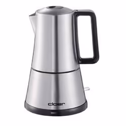 Cloer 5928, Electric moka pot, Ground coffee, 365 W, Stainless steel