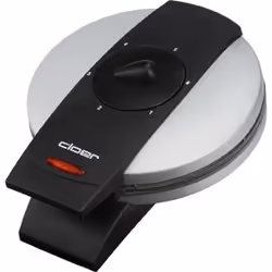 Cloer 1629, 5 waffle(s), Heart (shape), Black, Metallic, 16.5 cm, 0.9 m, 930 W
