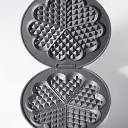 Cloer 1629 waffle iron 5 waffle(s) 930 W Black, Metallic