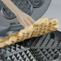 Cloer 1629 waffle iron 5 waffle(s) 930 W Black, Metallic - Additional view 4