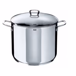 Silit 2103190912 Grand faitout/Soupière avec Couvercle Acier Inoxydable Argent 28 cm, 12 L, Stainless steel, Stainless steel, ...
