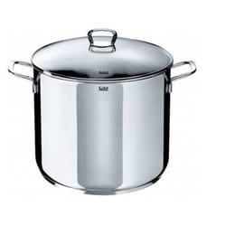 Silit 2103190912 Grand faitout/Soupière avec Couvercle Acier Inoxydable Argent 28 cm 12 L Stainless steel