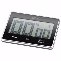 Silit Attimo, Digital kitchen timer, Black, LCD, Freestanding, AAA, 1.5 V