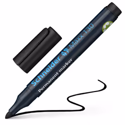 Schneider AG Maxx 130, Black, Bullet tip, Black, Recycled plastic, 1 mm, 3 mm