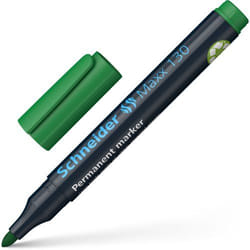 SCHNEIDER AG Maxx 130 Permanent Marker Bullet Tip 1mm-3mm Green (Pack
