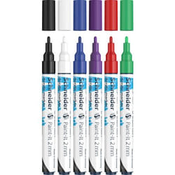 Schneider Schreibgeräte Paint-It marker 6 pc(s) Bullet tip Black, Blue, Green, Purple, Red, White