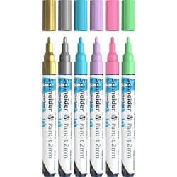 Schneider Schreibgeräte Paint-It marker 6 pc(s) Bullet tip Gold, Light Blue, Light Green, Light pink, Purple, Silver