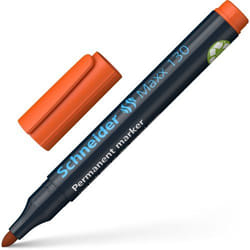 SCHNEIDER AG Maxx 130 Permanent Marker Bullet Tip 1mm-3mm Orange (Pack
