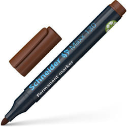SCHNEIDER AG Maxx 130 Permanent Marker Bullet Tip 1mm-3mm Brown (Pack