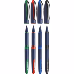 Schneider Schreibgeräte One Business, Clip-on retractable pen, Multicolour, Black, Blue, Green, Red, Plastic, 0.6 mm, Bold