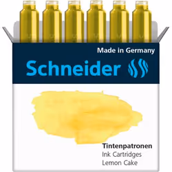 Schneider Schreibgeräte Pastel, Yellow, Dye-based ink, 6 pc(s), Combo pack
