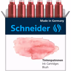 Schneider Schreibgeräte Pastel, Red, Dye-based ink, 6 pc(s), Combo pack