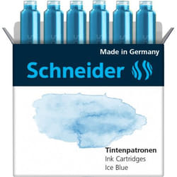 Schneider Schreibgeräte Pastel ink cartridge 6 pc(s) Original Blue