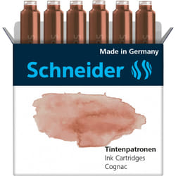 Schneider Schreibgeräte Pastel ink cartridge 6 pc(s) Original Brown