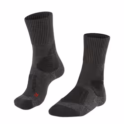 FALKE Women's Standard TK1 Adventure Hiking Socks  Grey Asphalt Melange 3180  6.5-7.5