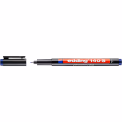 Edding 4-140003, Blue, Extra Fine, Black, Plastic, Round, 0.3 mm