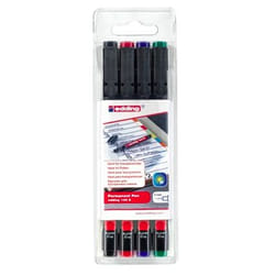 Edding 140 S permanent marker Fine tip Black, Blue, Green, Red 4 pc(s)