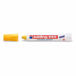 Edding 950, Yellow, Bullet tip, White, Yellow, Plastic, 1 cm, CE