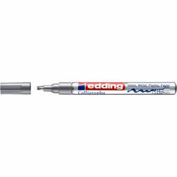 Edding 4-753054, Silver, Conical tip, Silver, Aluminium, Medium, 1 mm