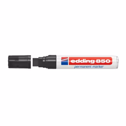 Edding 850, Black, Block, Black, White, Plastic, Bold, 1.6 cm