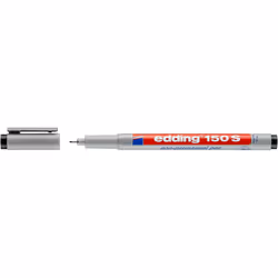 Edding 4-150001, Black, Extra Fine, Grey, Round, Water-based ink, 0.3 mm