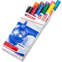 Edding 750 Black, Blue, Brown, Green, Light Blue, Orange, Pink, Red, Violet, Yellow 10 pc(s)
