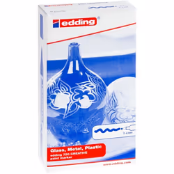 Edding 750 Black, Blue, Brown, Green, Light Blue, Orange, Pink, Red, Violet, Yellow 10 pc(s)