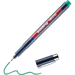Edding 1800 Profipen Fineliner Drawing Pen - 0.7mm - Green Ink - Single
