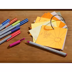 Edding 55 Fineliner Drawing Pen - 0.3mm Neddle Point Nib - Violet Ink - Single