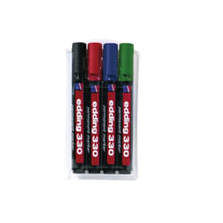 Edding 330/4 S permanent marker Black, Blue, Green, Red 4 pc(s)