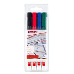 Edding 400 permanent marker Bullet tip Black, Blue, Green, Red