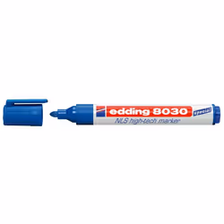 Edding 8030 NLS High-Tech, Blue, Bullet tip, Plastic, 1.5 mm, 3 mm, Metal