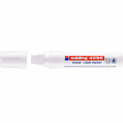 Edding 4090, White, Chisel, 5 pc(s)
