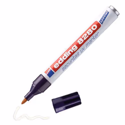 Edding 8280 Securitas UV Permanent Marker Bullet Tip 1.5-3mm Line (Pac