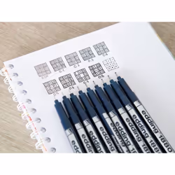 Edding 1880 Drawliner Fineliner Drawing Pen - 0.4mm - Black Ink - Single