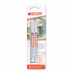 Edding Paint marker 780, White, Multicolour, Bullet tip, 0.8 mm, Glass, Metal, Plastic, Blister