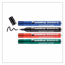 Edding 2000C Permanent Marker Bullet Tip 1.5-3mm Line Assorted Colours