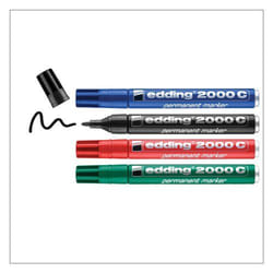 Edding 2000C Permanent Marker Bullet Tip 1.5-3mm Line Assorted Colours