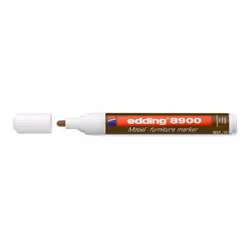 Edding 8900, 1 pc(s), Brown, Fibre tip, Brown, White, Plastic, Round