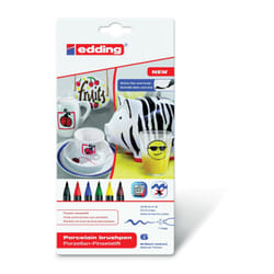 Edding 4200 Black, Blue, Brown, Green, Red, Yellow 6 pc(s)