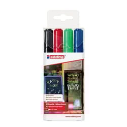 Edding 4095 chalk marker Bullet Black, Blue, Green, Red 4 pc(s)