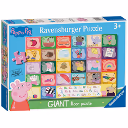 Ravensburger Peppa Pig Alphabet 24 Piece Giant Floor Jigsaw Puzzles for Kids Age 3 Years Up - Educational Toys for Toddlers