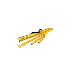 STABILA Pro Set 80 AS 4-Piece Spirit Level Set: 120 cm / 60 cm / 30 cm / Bag, Reinforced Aluminium Profile, Integrated Non-Slip Stopper, Made in