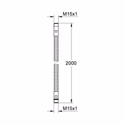GROHE 28146000 shower hose Chrome