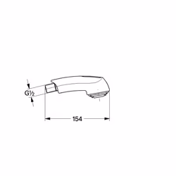 Grohe 46312IE0 Shower Head for Zedra/Europlus Chrome/Grey