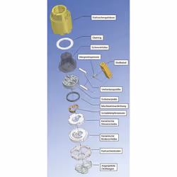 Grohe 46374000 Cartridge with Ceramic Sealing System for Single Arm Washbasins and Bidet Taps, 46 mm