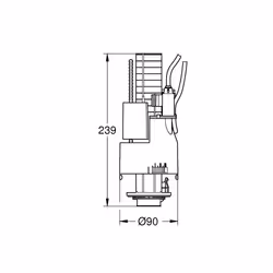 GROHE 42774000 flush toilet replacement part